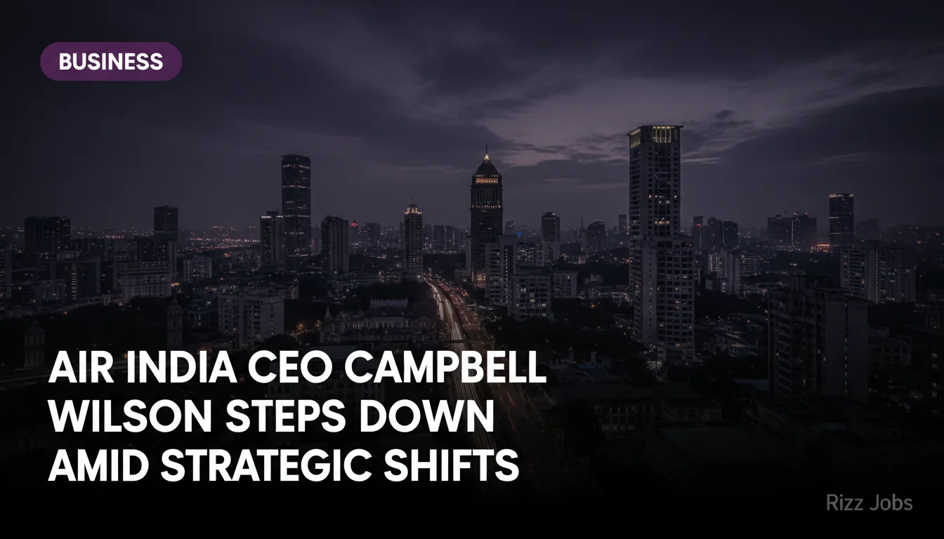 Air India CEO Campbell Wilson Steps Down Amid Strategic Shifts — Rizz Jobs