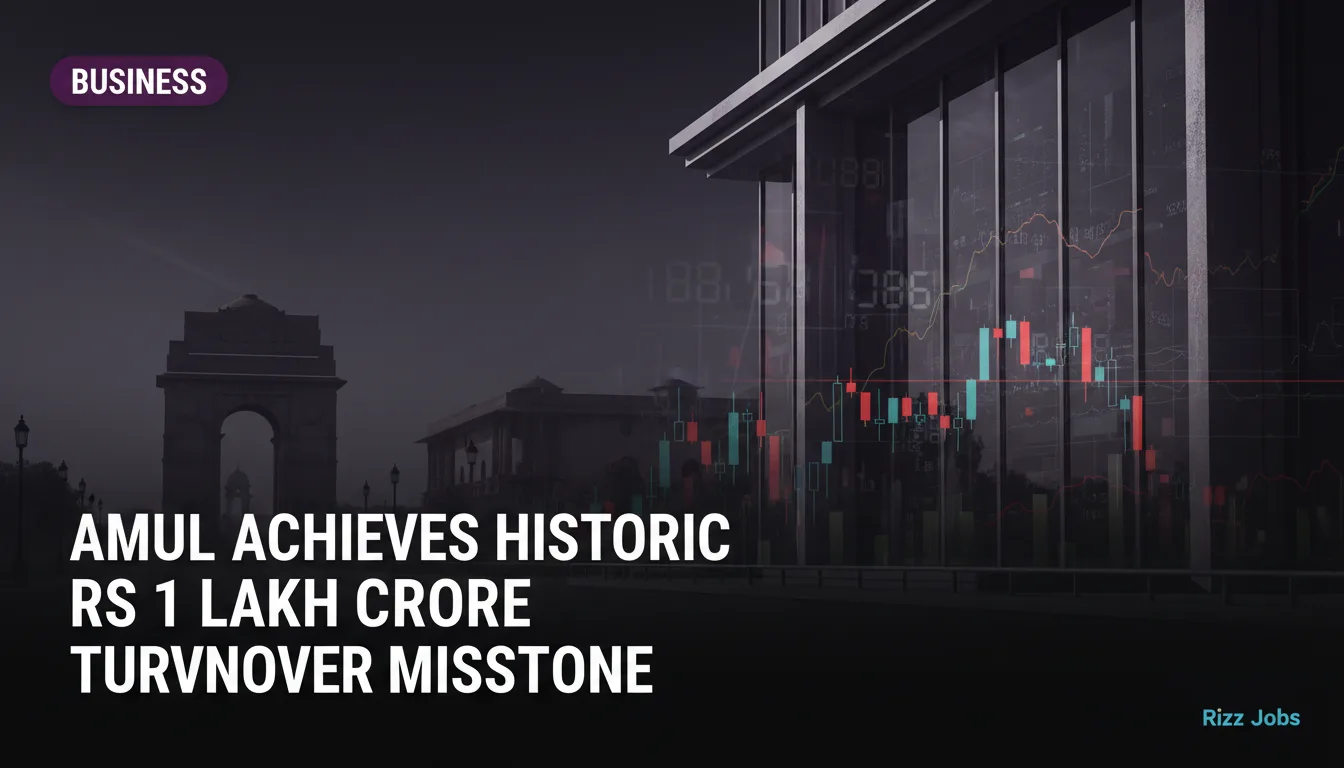 Amul Achieves Historic Rs 1 Lakh Crore Turnover Milestone — Rizz Jobs