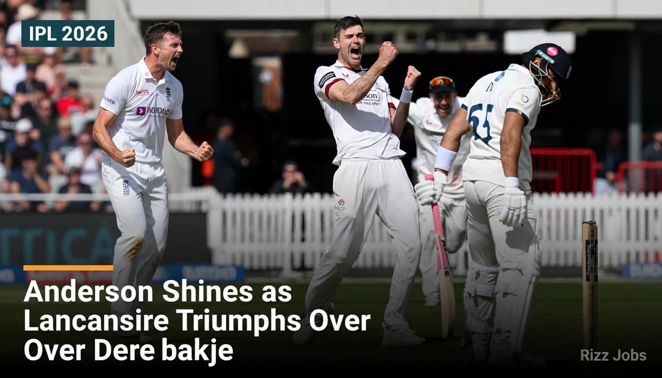 Anderson Shines as Lancashire Triumphs Over Derbyshire — Rizz Jobs