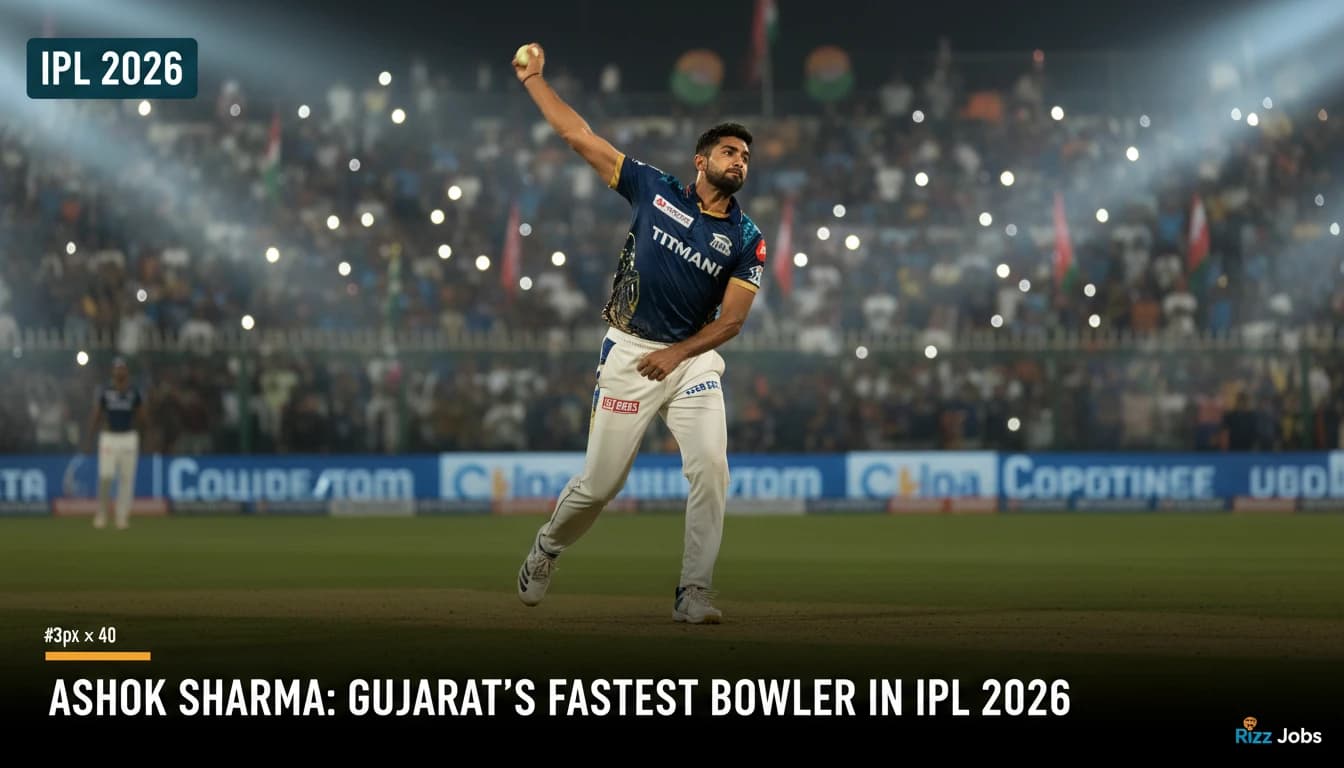 Ashok Sharma: Gujarat's Fastest Bowler in IPL 2026 — Rizz Jobs