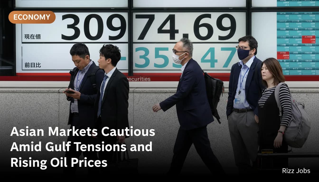 Asian Markets Cautious Amid Gulf Tensions and Rising Oil Prices — Rizz Jobs