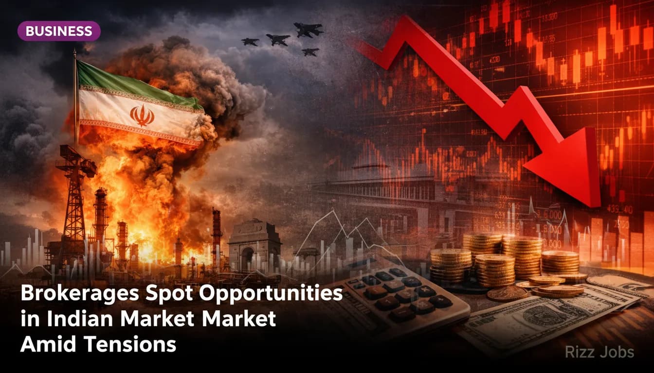 Brokerages Spot Opportunities in Indian Market Amid Tensions — Rizz Jobs