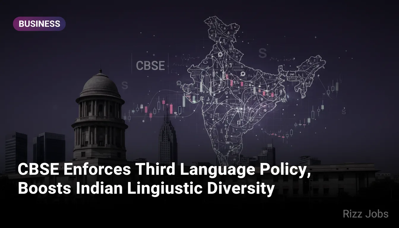 CBSE Enforces Third Language Policy, Boosts Indian Linguistic Diversity — Rizz Jobs