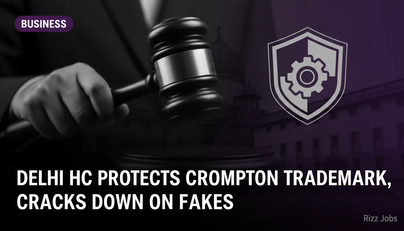 Delhi HC Protects Crompton Trademark, Cracks Down on Fakes — Rizz Jobs