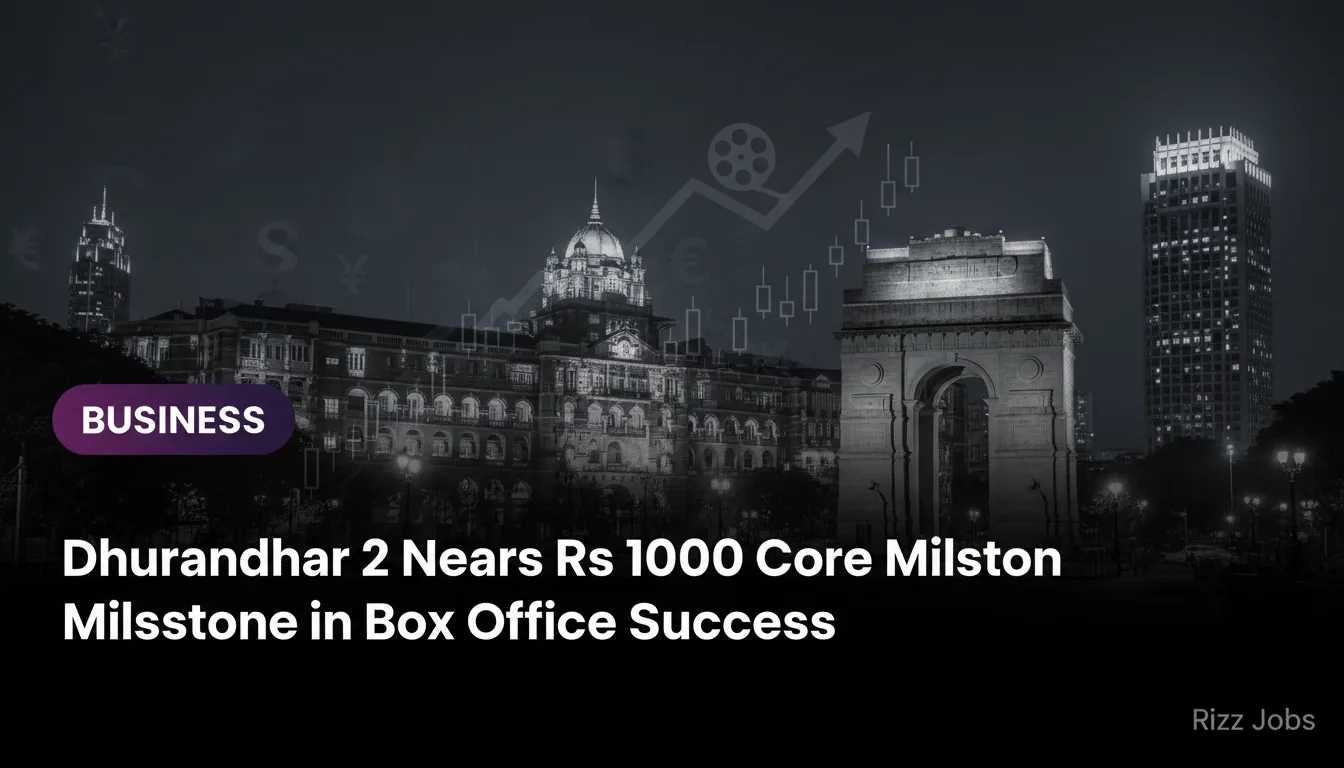 Dhurandhar 2 Nears Rs 1000 Crore Milestone in Box Office Success — Rizz Jobs