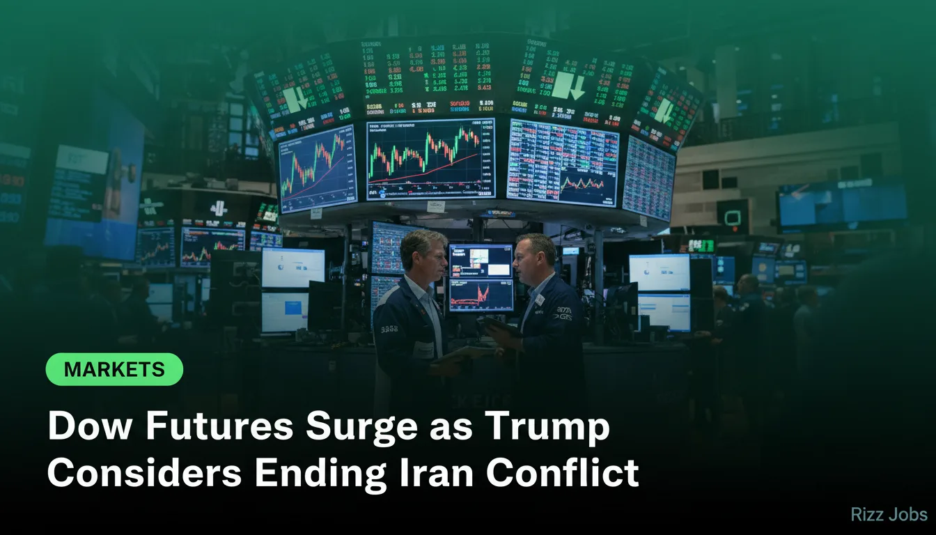 Dow Futures Surge as Trump Considers Ending Iran Conflict — Rizz Jobs