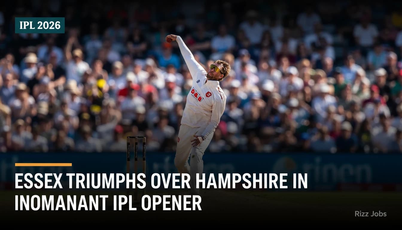 Essex Triumphs Over Hampshire in Dominant IPL Opener — Rizz Jobs