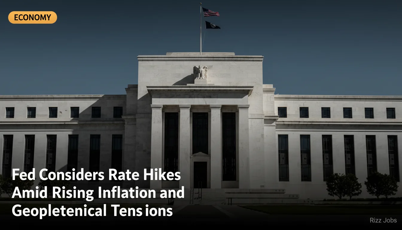 Fed Considers Rate Hikes Amid Rising Inflation and Geopolitical Tensions — Rizz Jobs
