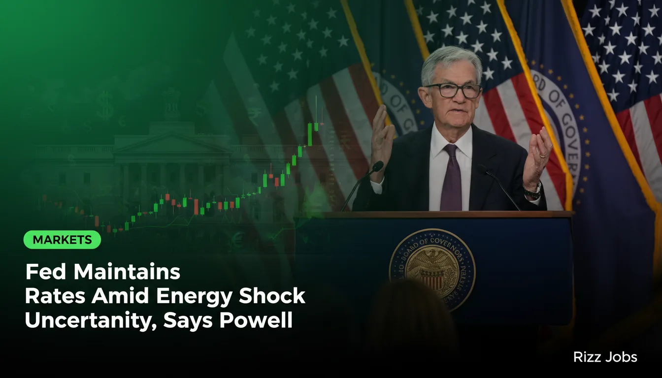 Fed Maintains Rates Amid Energy Shock Uncertainty, Says Powell — Rizz Jobs