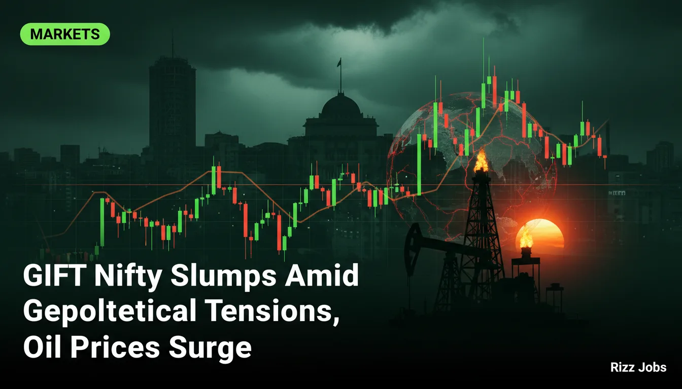 GIFT Nifty Slumps Amid Geopolitical Tensions, Oil Prices Surge — Rizz Jobs