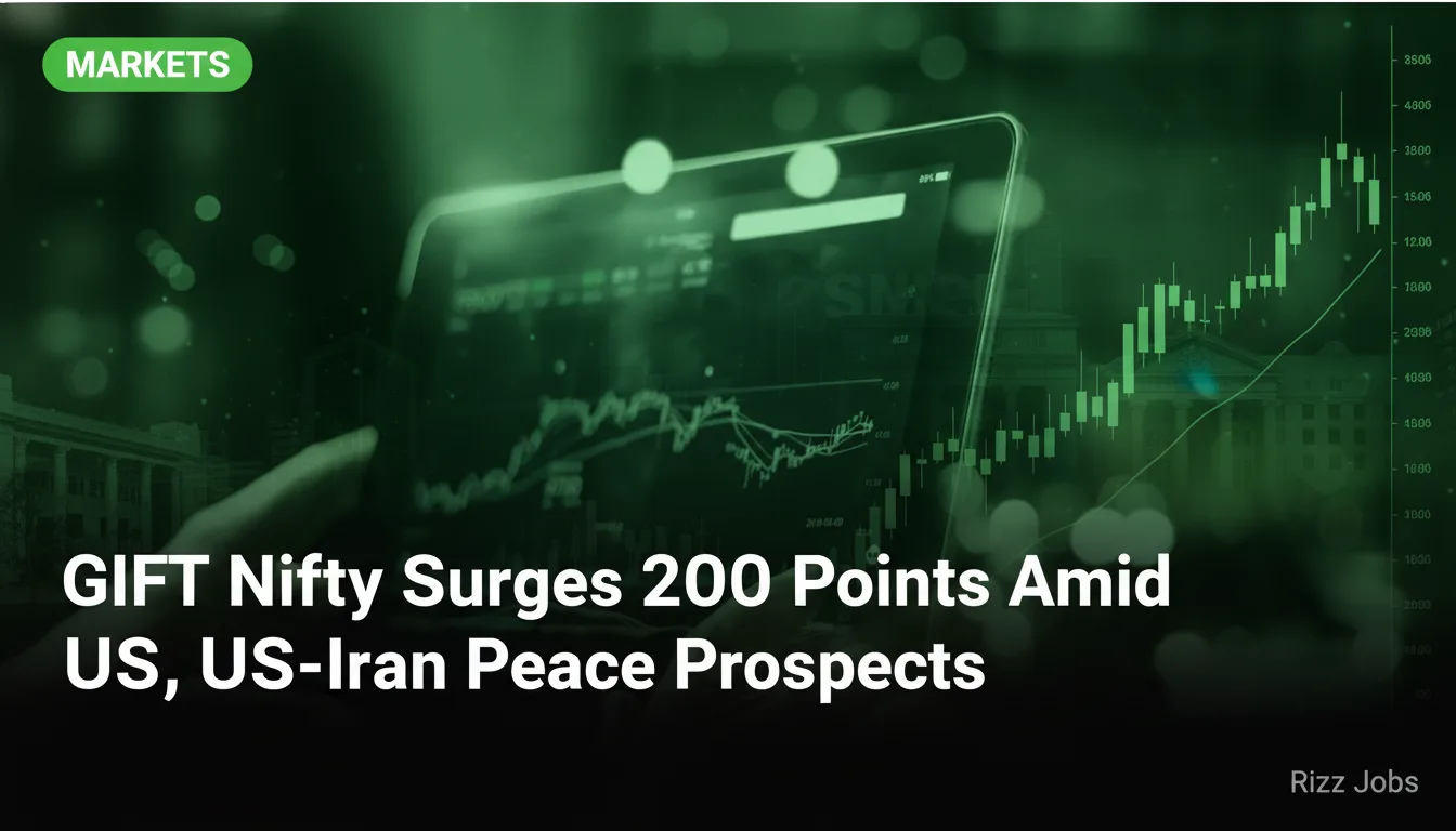 GIFT Nifty Surges 200 Points Amid US-Iran Peace Prospects — Rizz Jobs