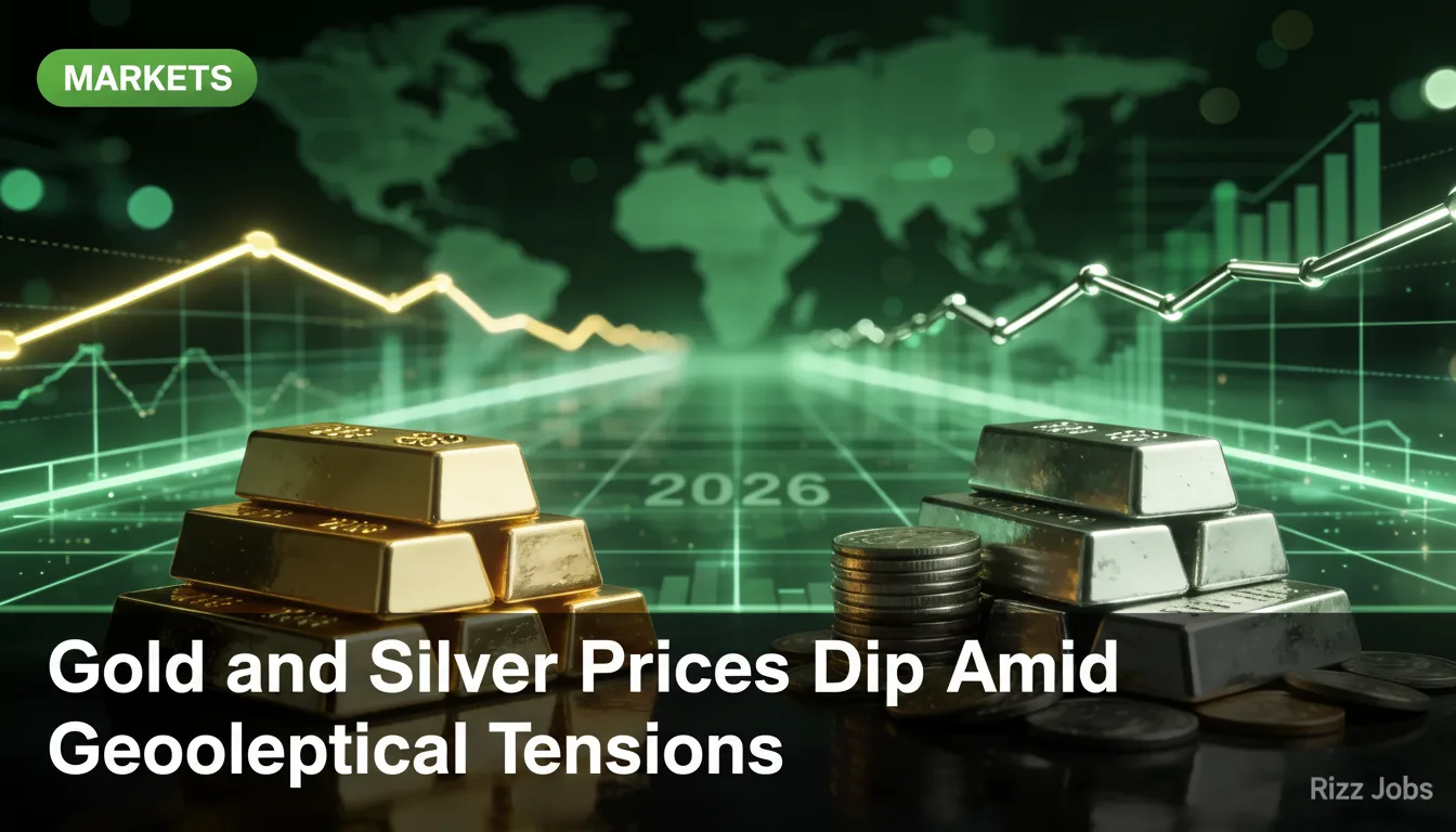 Gold and Silver Prices Dip Amid Geopolitical Tensions — Rizz Jobs