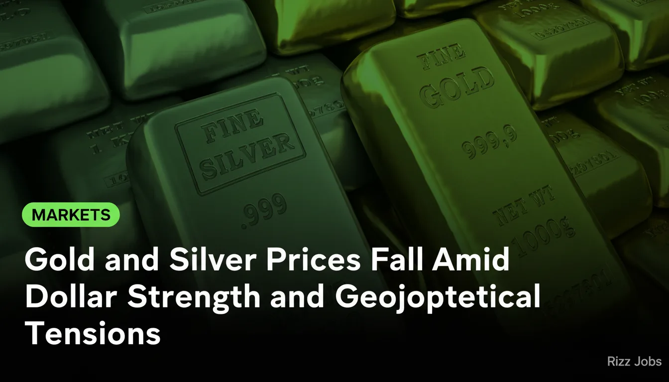 Gold and Silver Prices Fall Amid Dollar Strength and Geopolitical Tensions — Rizz Jobs