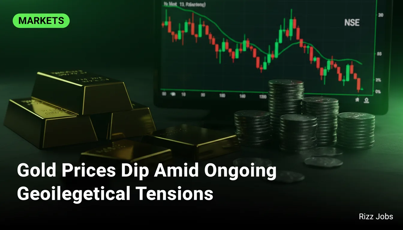 Gold Prices Dip Amid Ongoing Geopolitical Tensions — Rizz Jobs