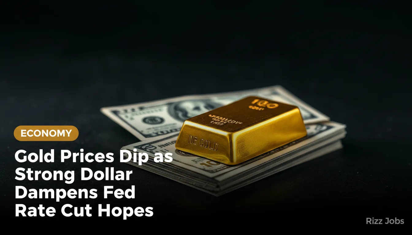 Gold Prices Dip as Strong Dollar Dampens Fed Rate Cut Hopes — Rizz Jobs