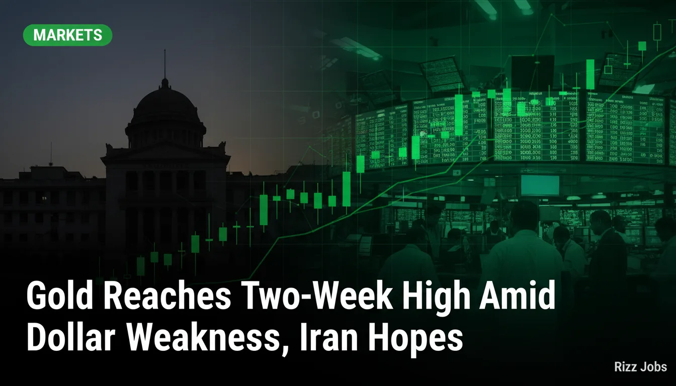 Gold Reaches Two-Week High Amid Dollar Weakness, Iran Hopes — Rizz Jobs