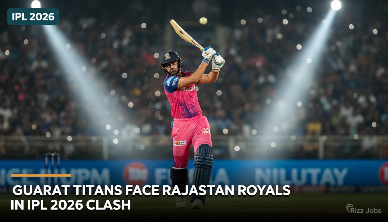 Gujarat Titans Face Rajasthan Royals in IPL 2026 Clash — Rizz Jobs
