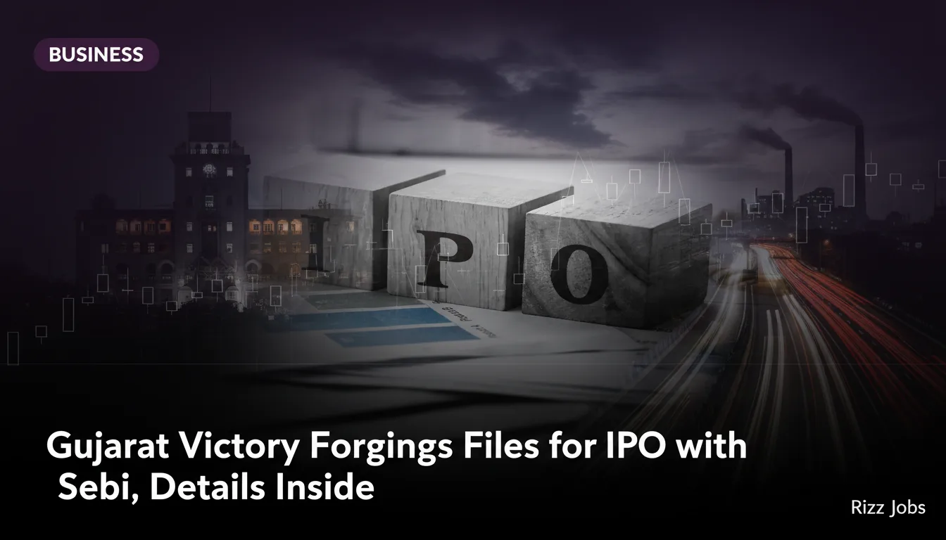 Gujarat Victory Forgings Files for IPO with Sebi, Details Inside — Rizz Jobs