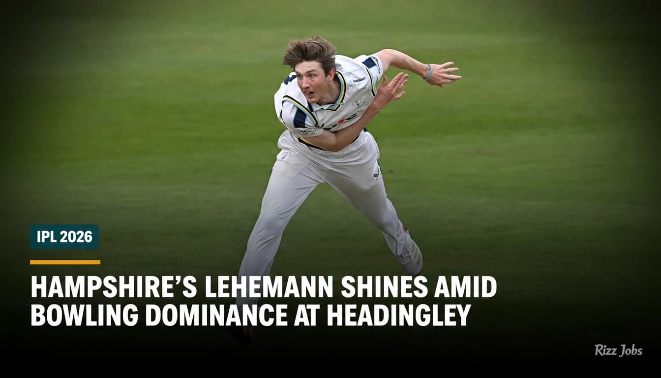 Hampshire's Lehmann Shines Amid Bowling Dominance at Headingley — Rizz Jobs