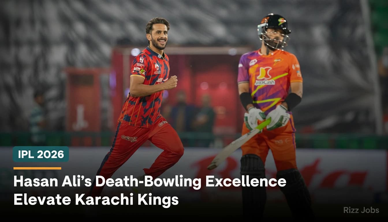 Hasan Ali's Death-Bowling Excellence Elevates Karachi Kings — Rizz Jobs