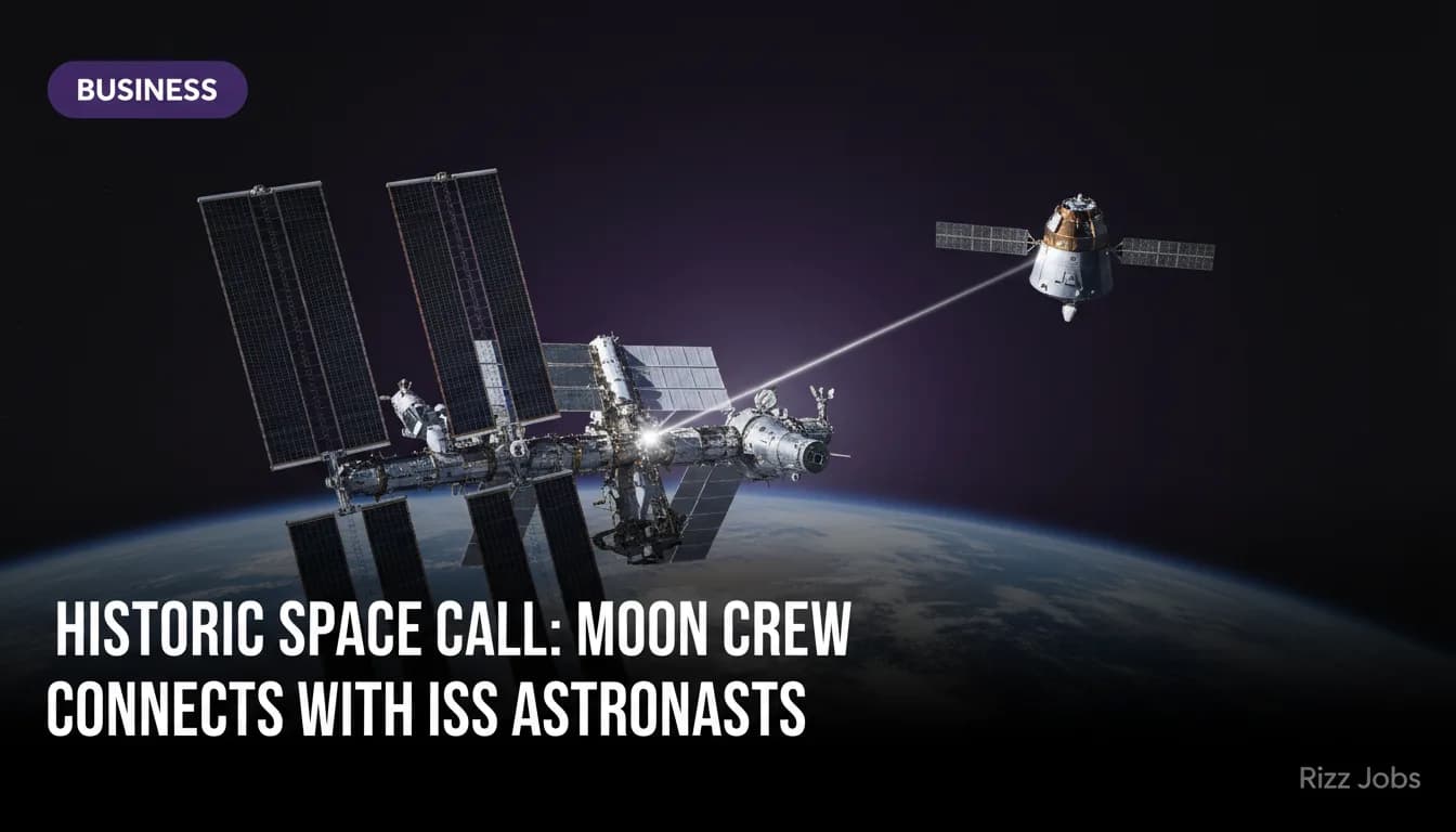 Historic Space Call: Moon Crew Connects with ISS Astronauts — Rizz Jobs