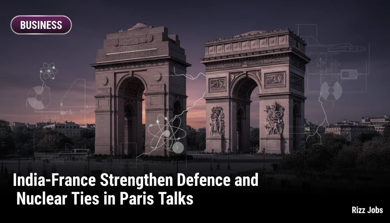 India-France Strengthen Defence and Nuclear Ties in Paris Talks — Rizz Jobs