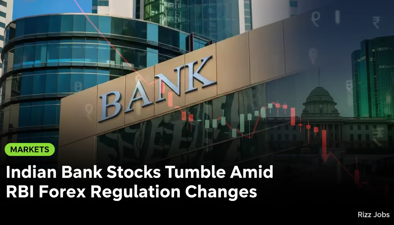 Indian Bank Stocks Tumble Amid RBI Forex Regulation Changes — Rizz Jobs