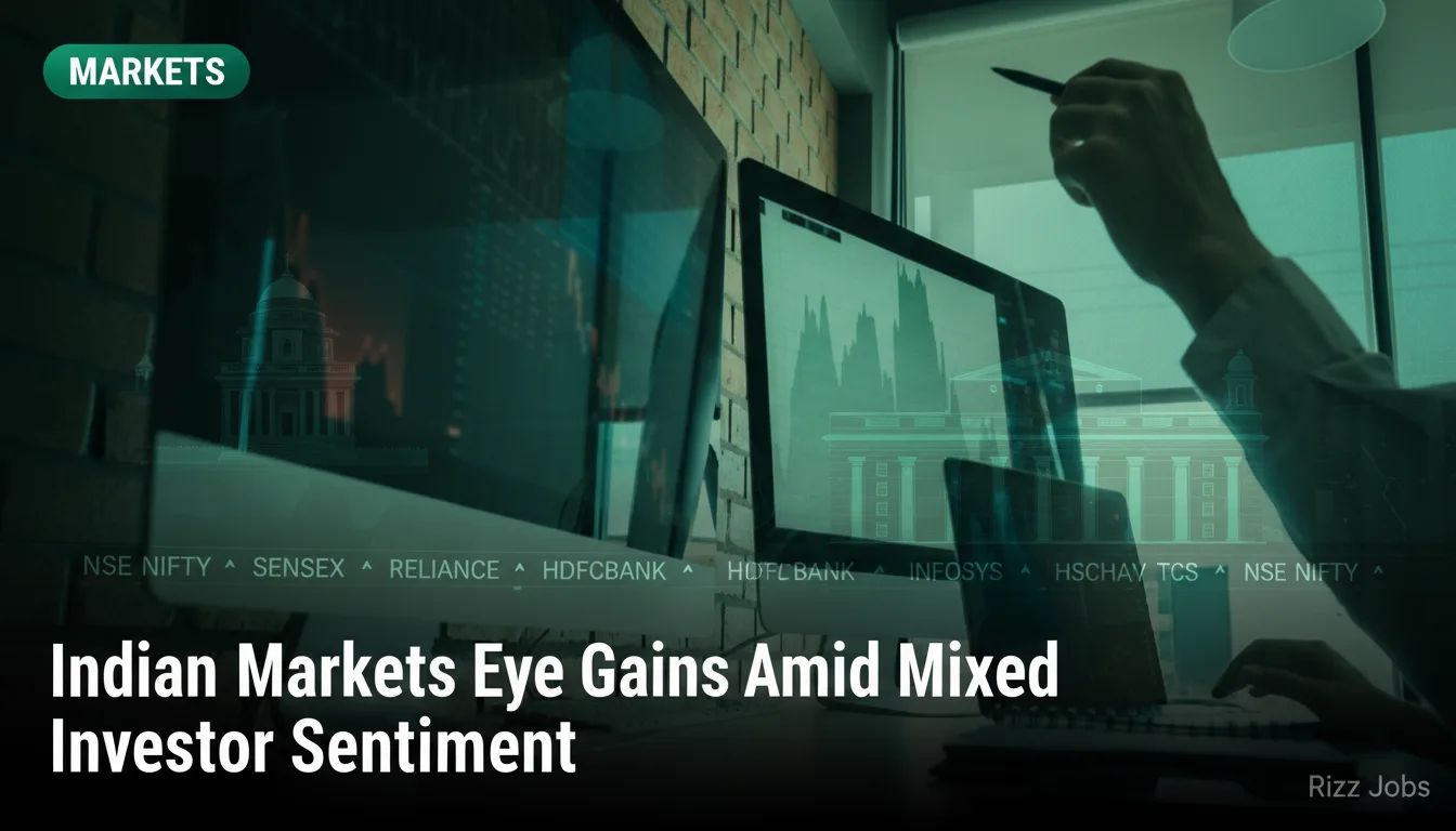 Indian Markets Eye Gains Amid Mixed Investor Sentiment — Rizz Jobs