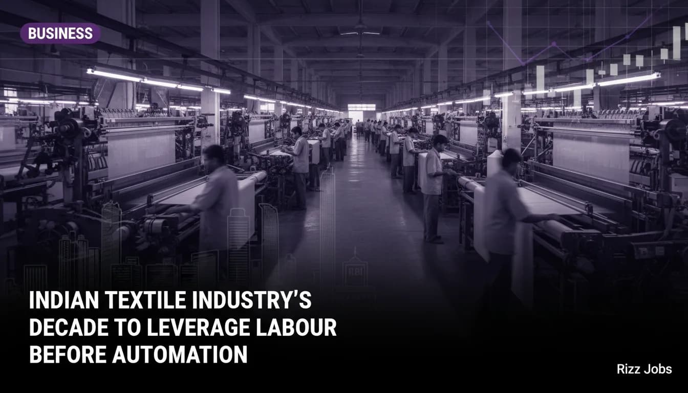 Indian Textile Industry's Decade to Leverage Labour Before Automation — Rizz Jobs