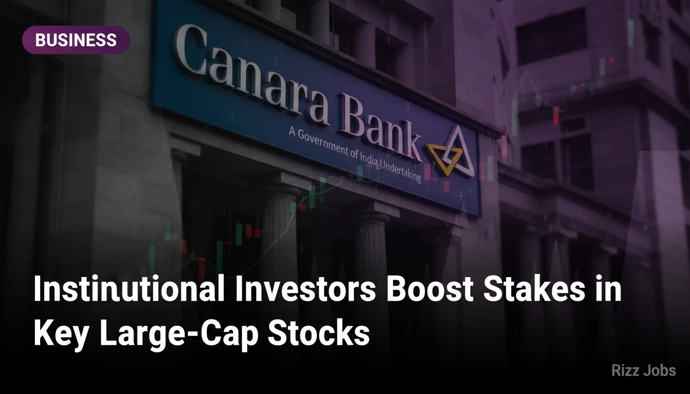 Institutional Investors Boost Stakes in Key Large-Cap Stocks — Rizz Jobs