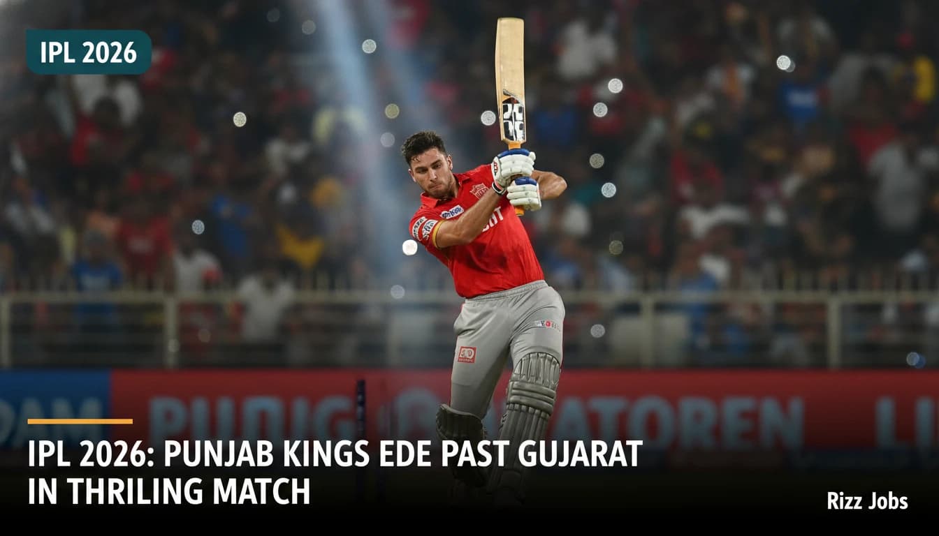 IPL 2026: Punjab Kings Edge Past Gujarat Titans in Thrilling Match — Rizz Jobs