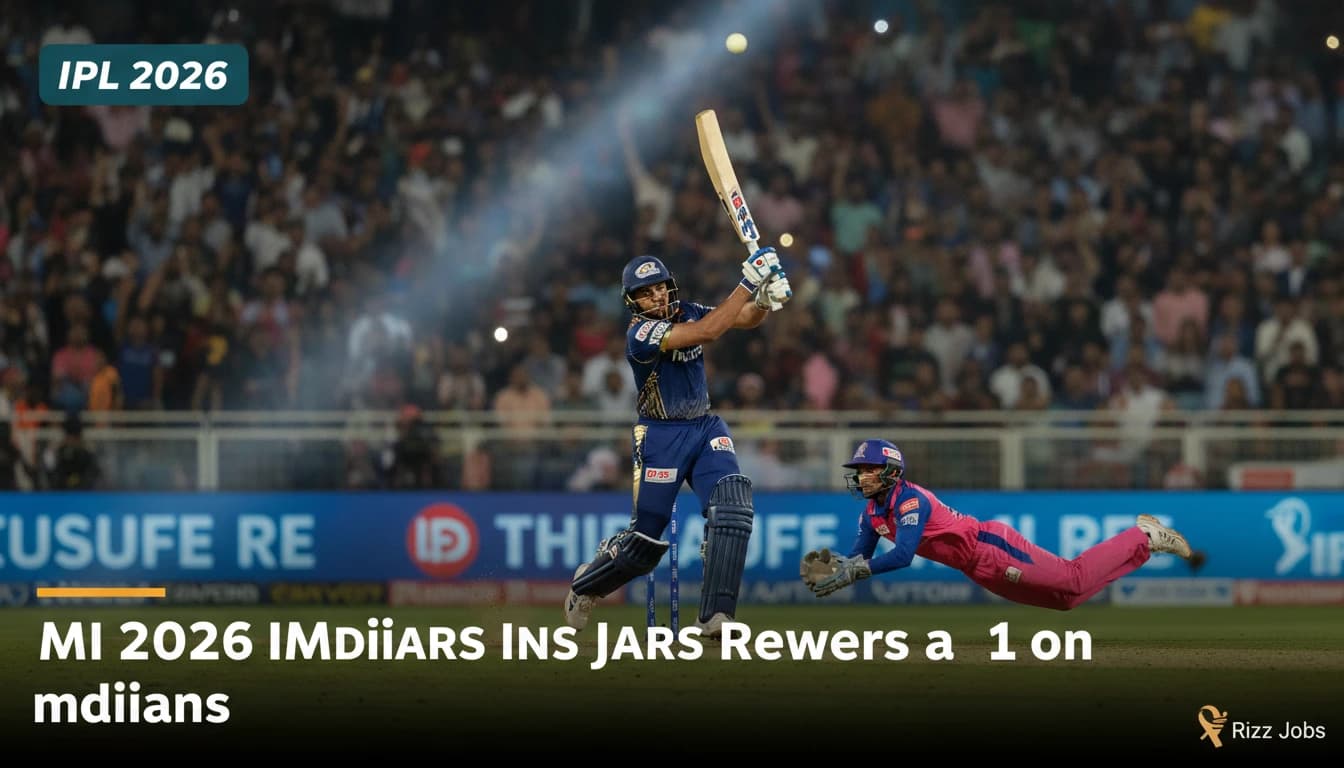 IPL 2026: RR vs MI Match Prediction and Insights — Rizz Jobs