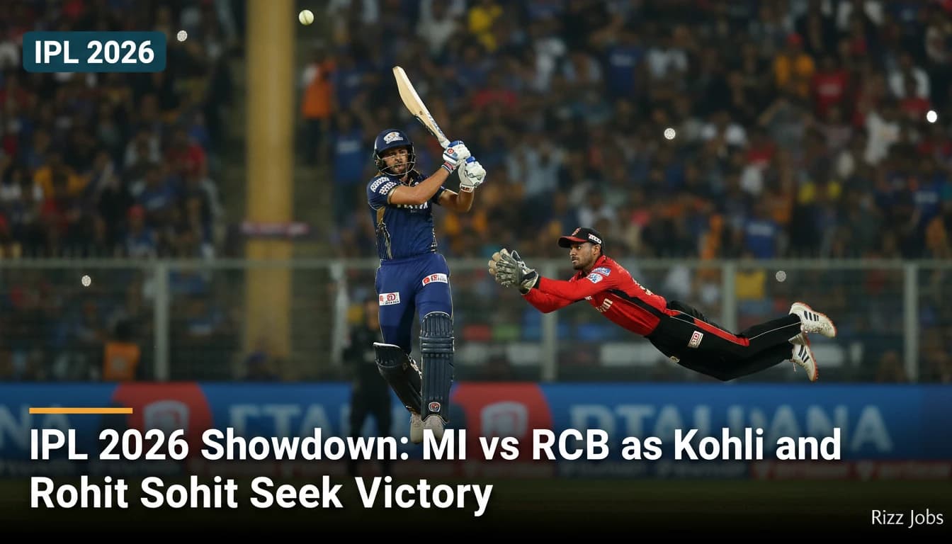 IPL 2026 Showdown: MI vs RCB as Kohli and Rohit Seek Victory — Rizz Jobs