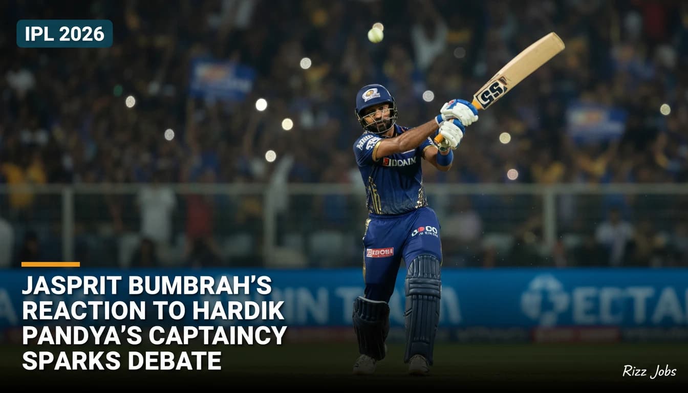 Jasprit Bumrah's Reaction to Hardik Pandya's Captaincy Sparks Debate — Rizz Jobs