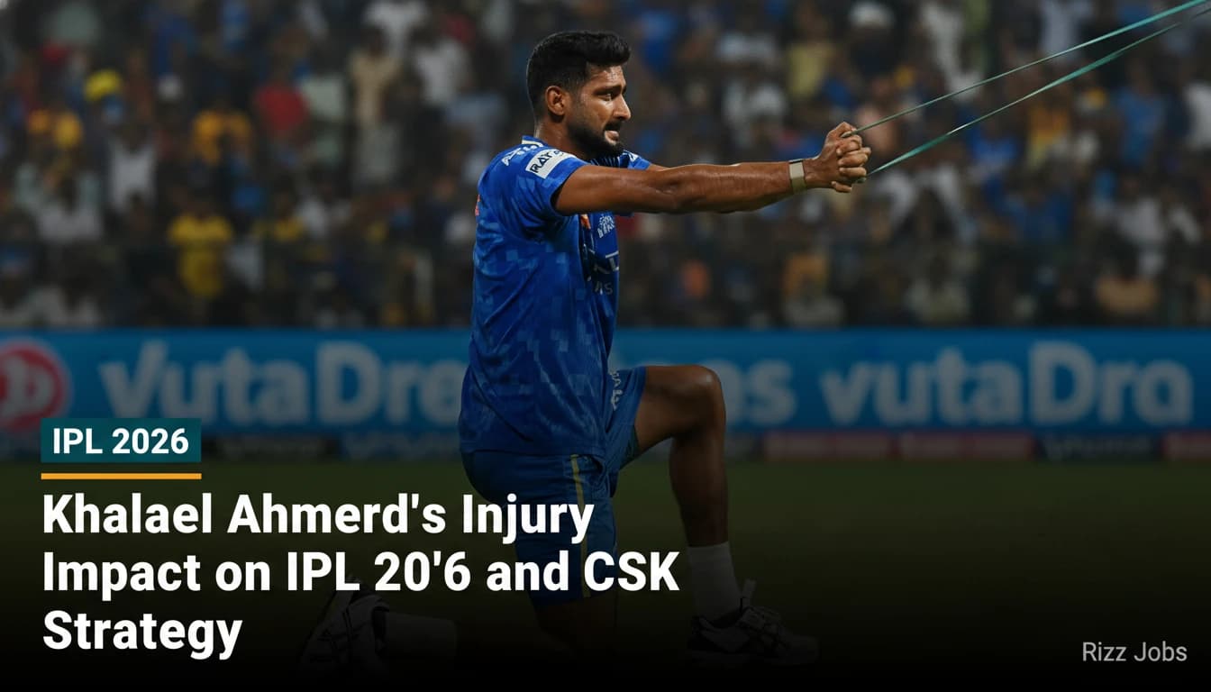 Khaleel Ahmed's Injury Impact on IPL 2026 and CSK Strategy — Rizz Jobs