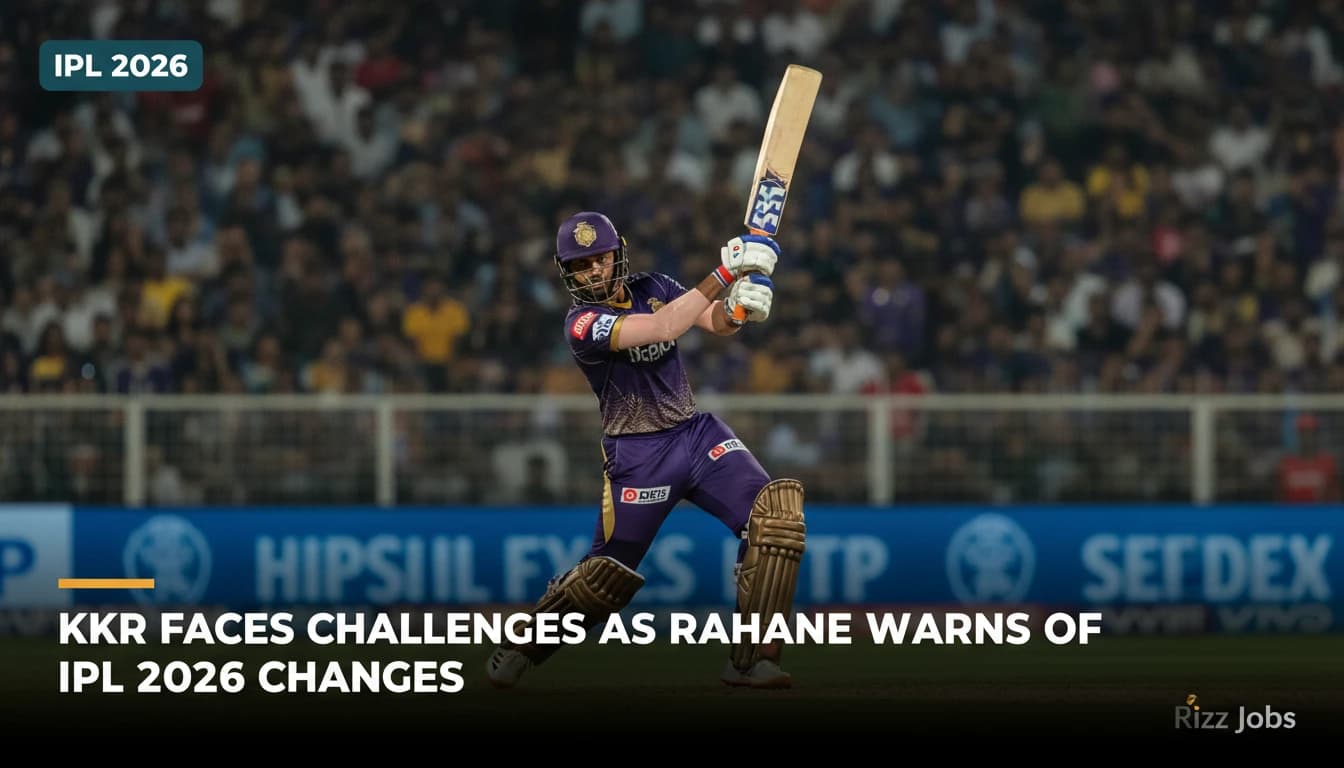 KKR Faces Challenges as Rahane Warns of IPL 2026 Changes — Rizz Jobs