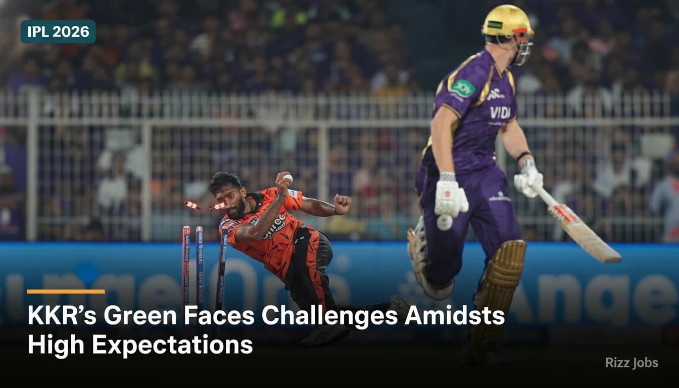 KKR's Green Faces Challenges Amidst High Expectations — Rizz Jobs