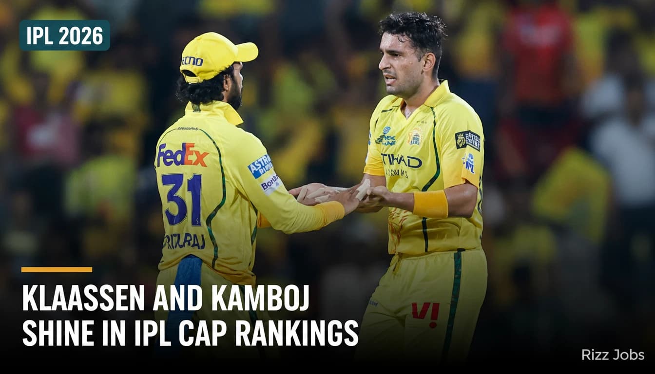 Klaasen and Kamboj Shine in IPL Cap Rankings — Rizz Jobs