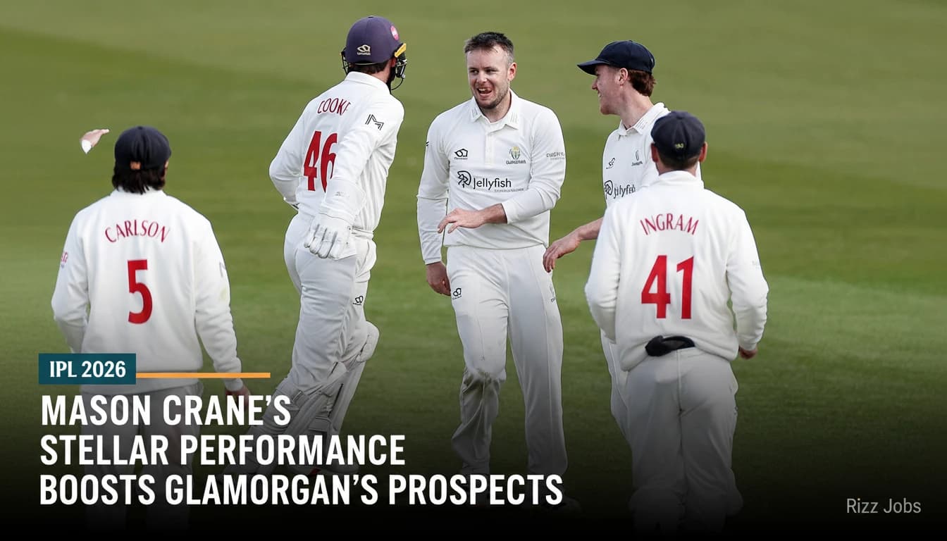 Mason Crane's Stellar Performance Boosts Glamorgan's Prospects — Rizz Jobs
