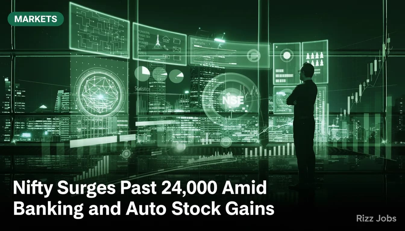 Nifty Surges Past 24,000 Amid Banking and Auto Stock Gains — Rizz Jobs