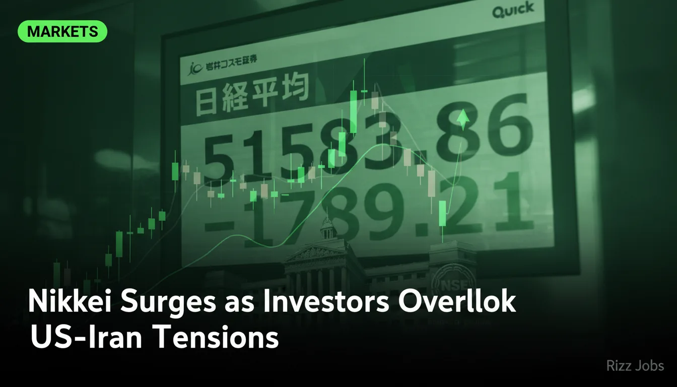 Nikkei Surges as Investors Overlook US-Iran Tensions — Rizz Jobs