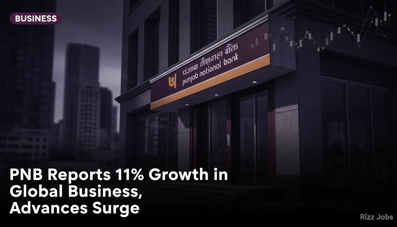 PNB Reports 11% Growth in Global Business, Advances Surge — Rizz Jobs