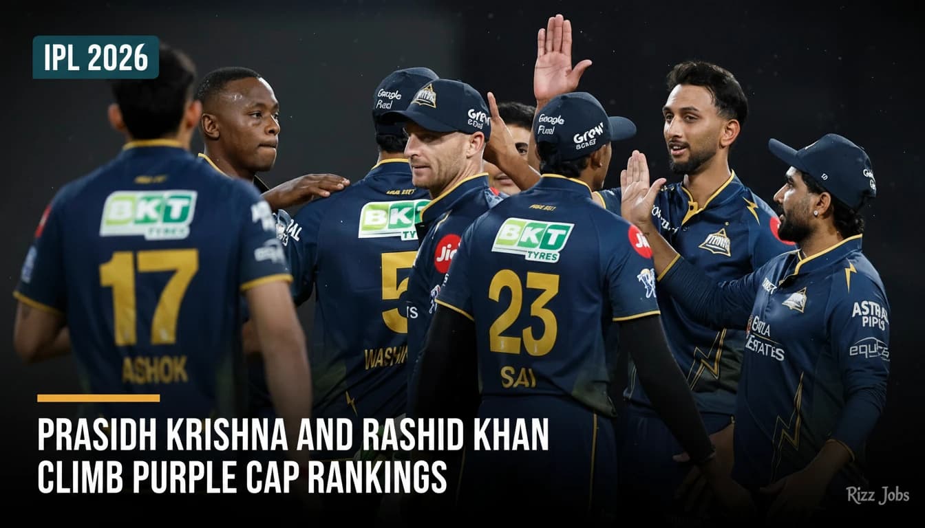 Prasidh Krishna and Rashid Khan Climb Purple Cap Rankings — Rizz Jobs