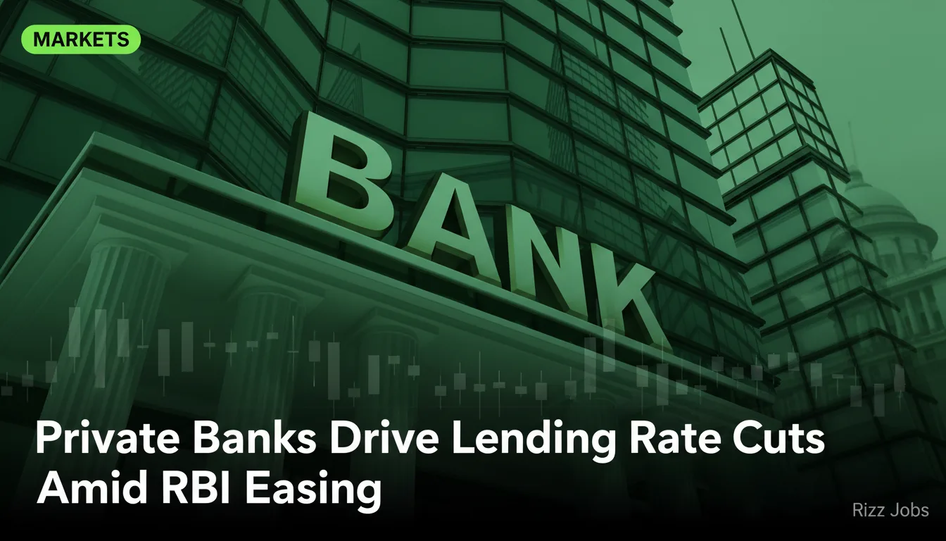 Private Banks Drive Lending Rate Cuts Amid RBI Easing — Rizz Jobs
