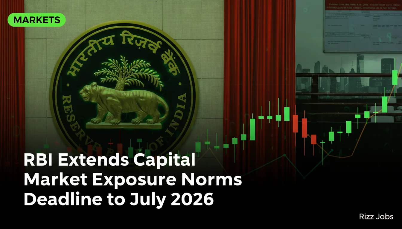 RBI Extends Capital Market Exposure Norms Deadline to July 2026 — Rizz Jobs
