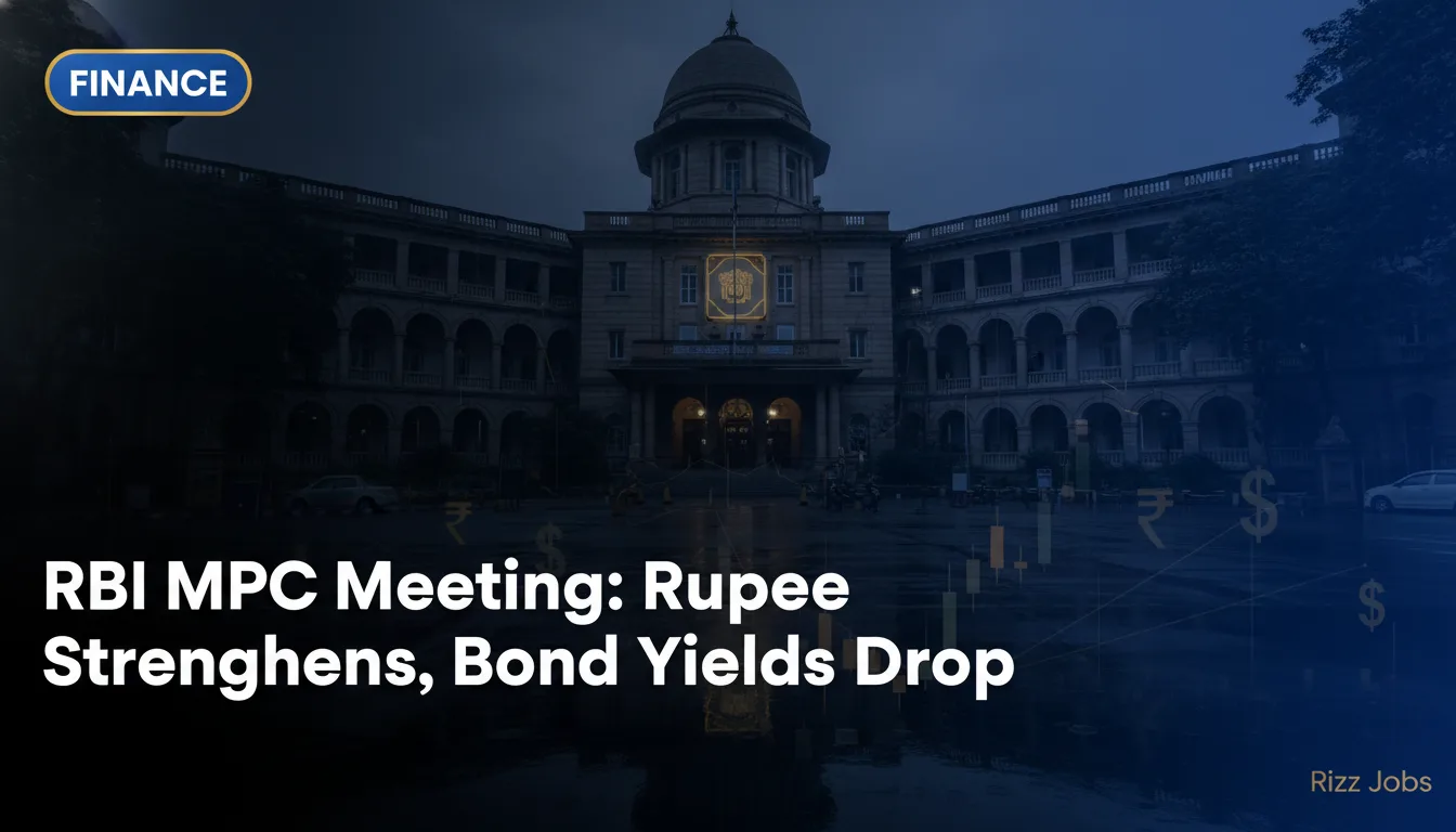 RBI MPC Meeting: Rupee Strengthens, Bond Yields Drop — Rizz Jobs