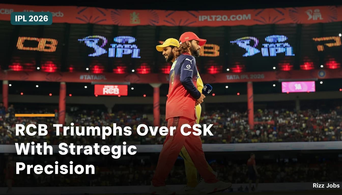 RCB Triumphs Over CSK with Strategic Precision — Rizz Jobs