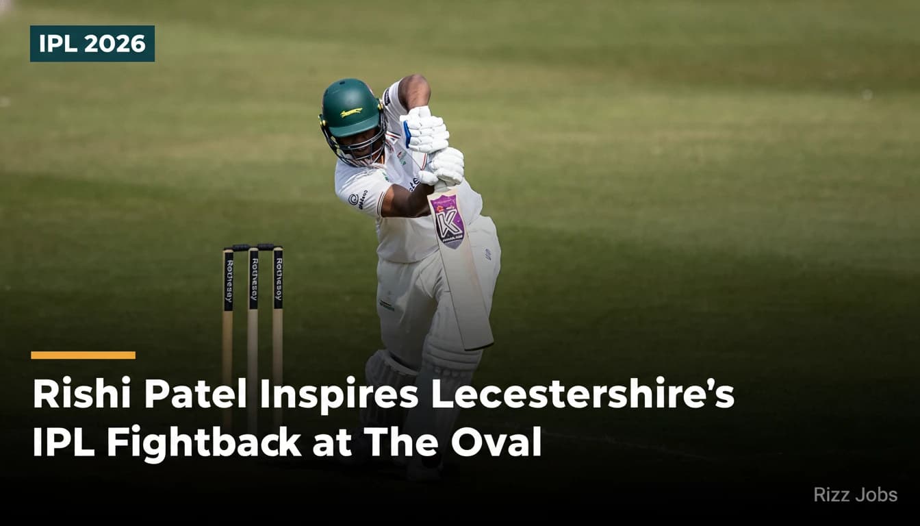 Rishi Patel Inspires Leicestershire's IPL Fightback at The Oval — Rizz Jobs