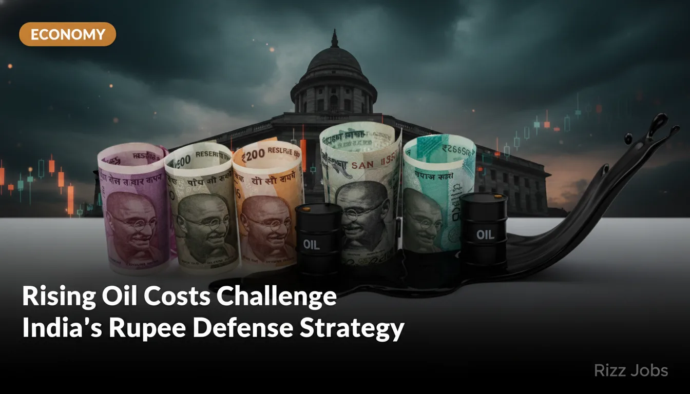 Rising Oil Costs Challenge India's Rupee Defense Strategy — Rizz Jobs