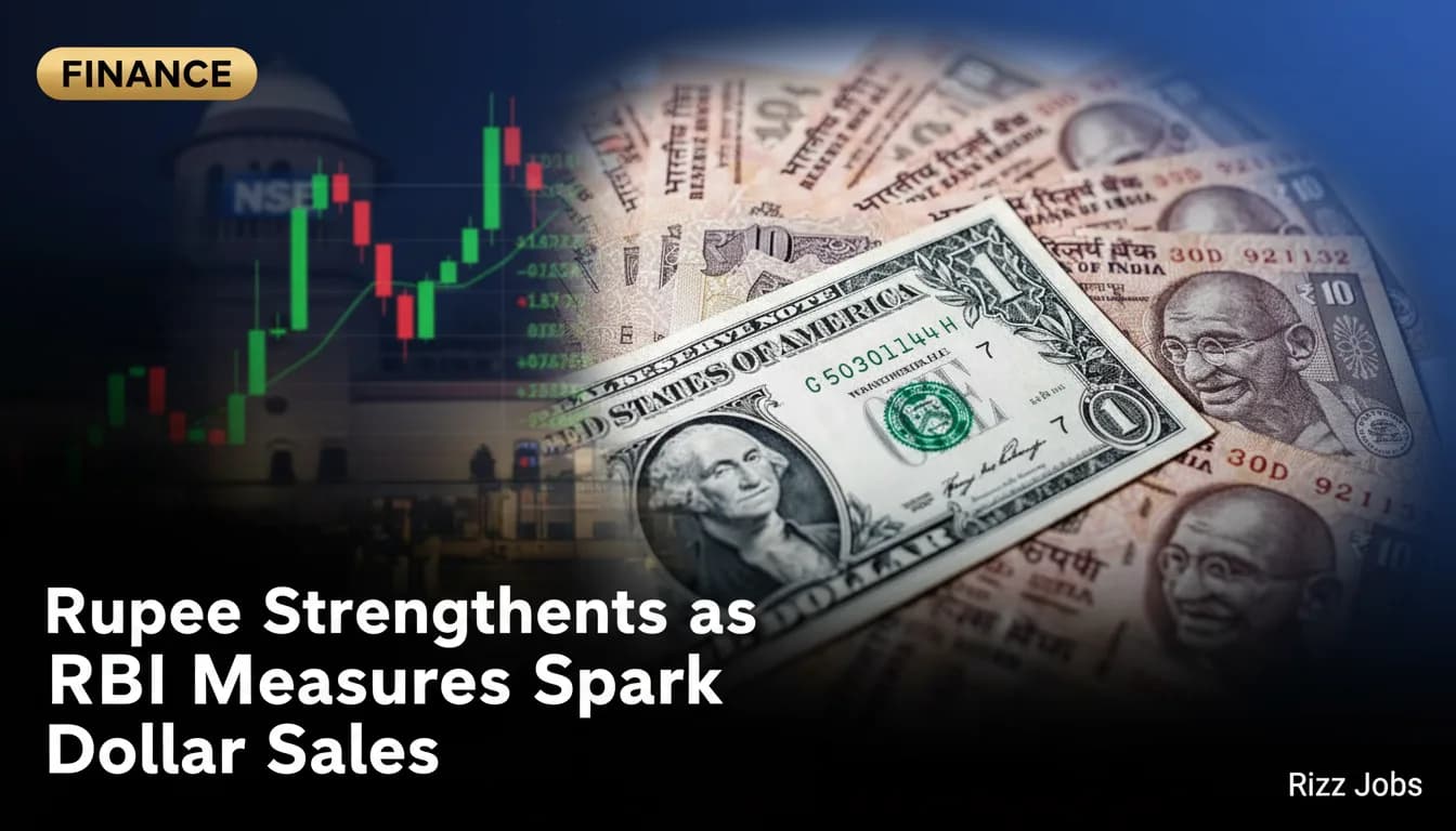 Rupee Strengthens as RBI Measures Spark Dollar Sales — Rizz Jobs